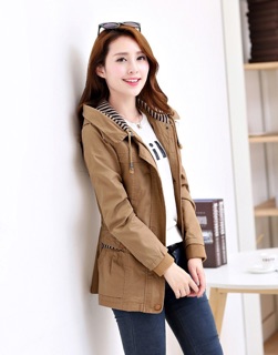 ÁO KHOÁC KAKI 02 LỚP NÓN SỌC (S,M,L)