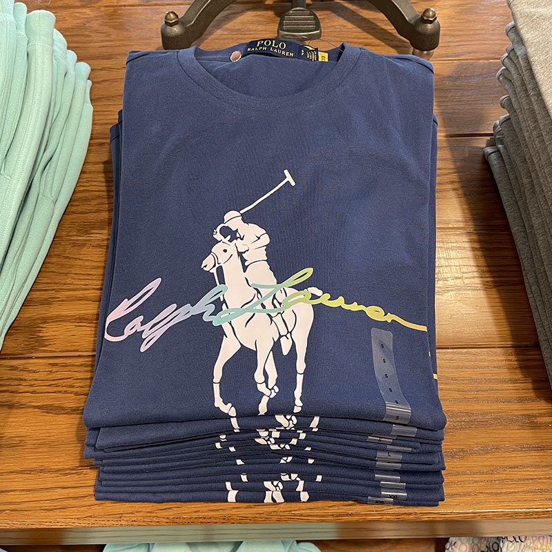 Áo polo Ralph Lauren tay ngắn chất liệu cotton thoải mái dành cho nam giới