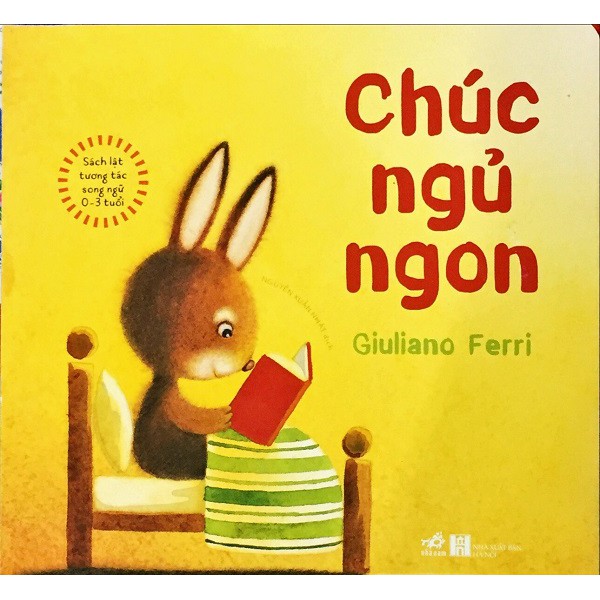 Sách - Sách Lật Tương Tác Song Ngữ 0-3 Tuổi - Chúc Ngủ Ngon