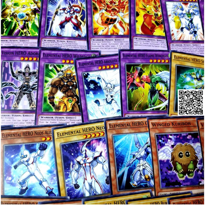 1449 Bộ bài vu trò chơi HERO Yuki Judai 45 lá ma thuật Magic Card Yu Gi Oh [3]