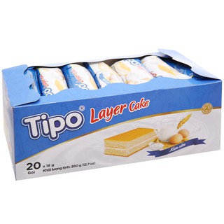 Bánh bông lan kem sữa Tipo hộp 360g