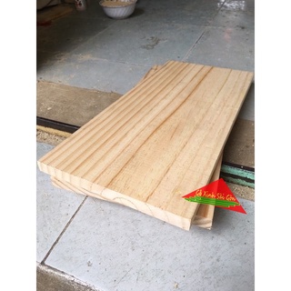 Tấm gỗ thông mặt rộng 20cm dài 40cm dày 2cm bào láng 4 mặt làm kệ treo, làm bàn ghế cafe, chế cháo vật dụng trong nhà