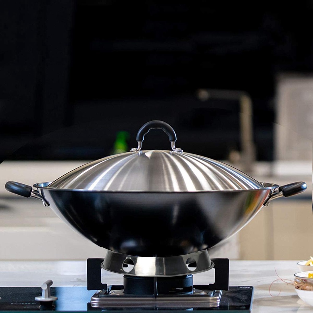 YIYU Giá Đỡ Nồi Tròn Bằng Thép Không Gỉ Tiện Dụng Cho Nhà Bếp