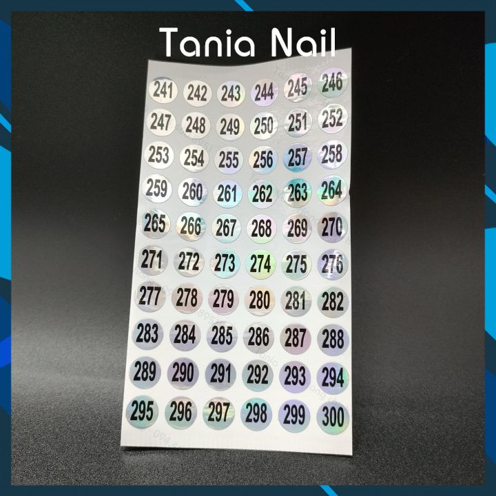 Tem Decal Số Dán Chai Sơn Tem Số Dán Nắp Chai Sơn Từ 01 Đến 300