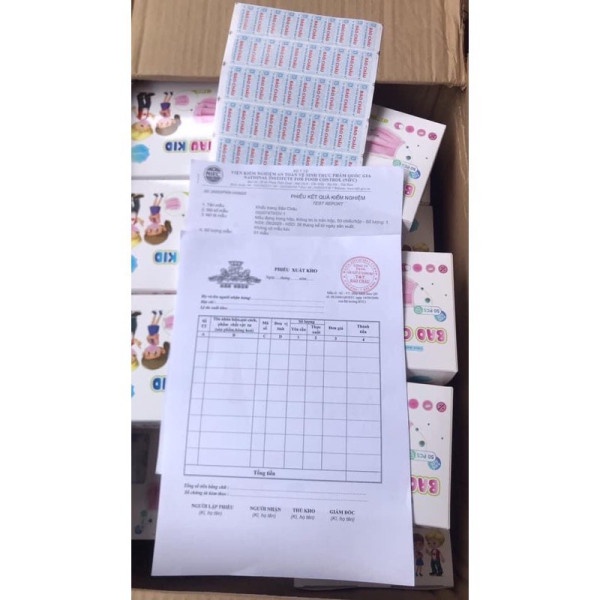 Hộp khẩu trang y tế trẻ em 3 lớp (2 tuổi-10tuổi)kháng khuẩn lọc bụi khử trùng bảo châu hàng việt nam chất lượng cao