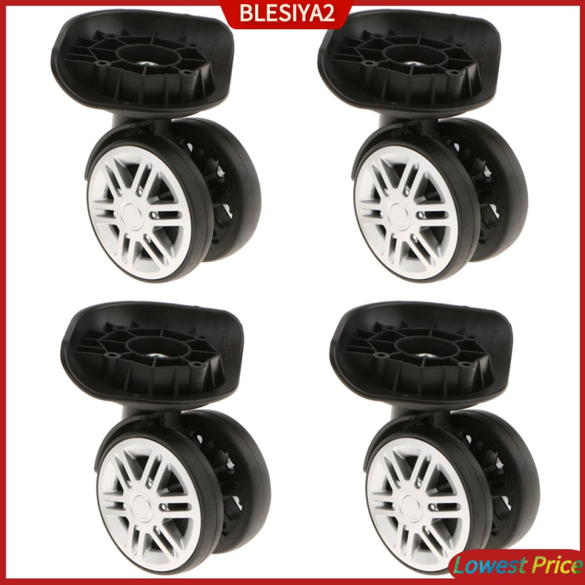4 x Replacement Luggage Suitcase Wheels Swivel Universal Wheel YJ-002 Black