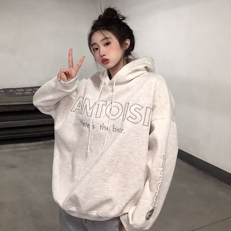 Áo Nỉ Hoodie Nam Nữ ANTOIS form rộng, chất Nỉ Bông dày dặn - Hàng QC | BigBuy360 - bigbuy360.vn
