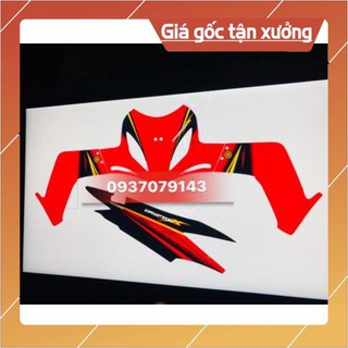 Ten rời xe ex 2010 Nano dán xe đen bửng đỏ
