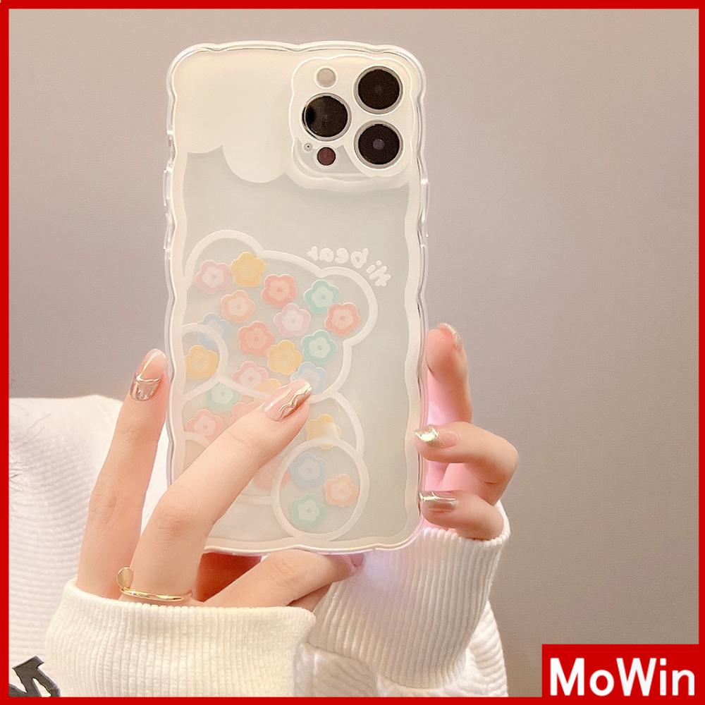 Ốp Điện Thoại Silicon Mềm Chống Trượt Chống Sốc In Hình Gấu Hoạt Hình Cho iPhone 13 Pro Max 12 Pro Max 11 7 Plus