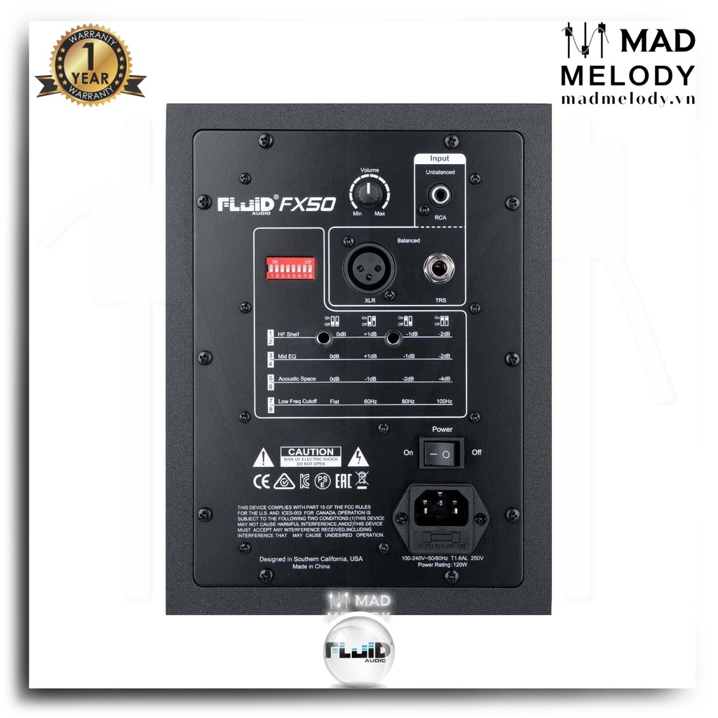 Fluid Audio F Series FX50 5-inch Coaxial Studio Monitor