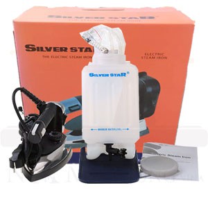 Bàn ủi công nghiệp bình treo ES-94A > Bàn là công nghiệp Silverstar > Bàn ủi hơi nước công nghiệp 94A kèm 1 đế ủi