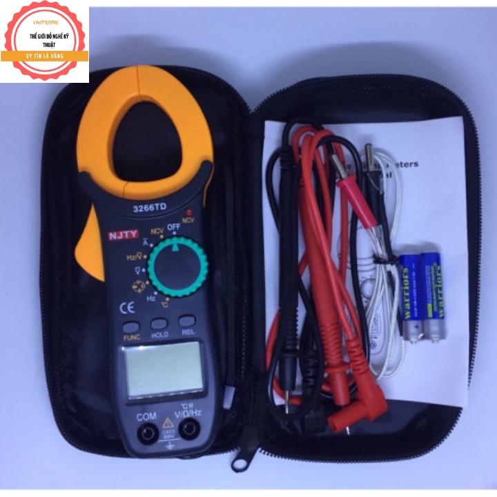 Ampe Kìm NJTY 3266TD phiên bản mới nhất .Đo Tụ,Tần Số, Nhiệt Độ...