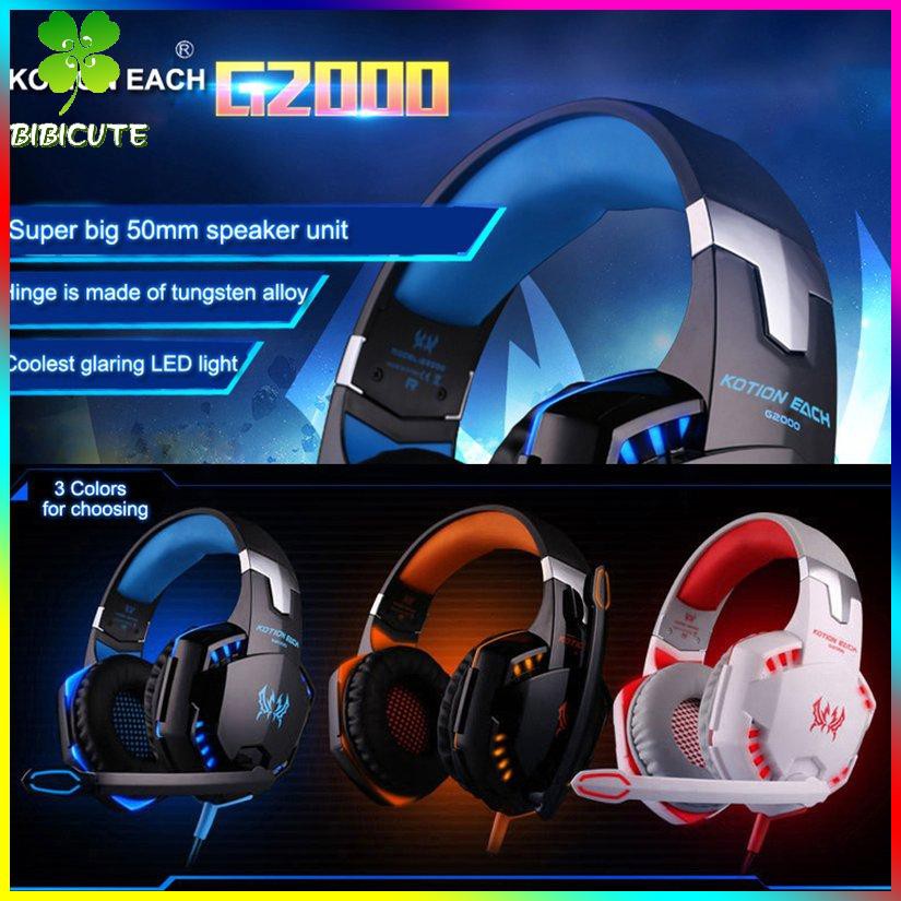 [Fast delivery]G2000 Game Headset Pc Gamer Stereo Surrounded Sound Over-Ear Gaming Headphone