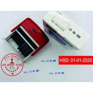 Con Dấu 1 dòng NSX HOẶC HSD kèm ngày tháng năm tự chỉnh