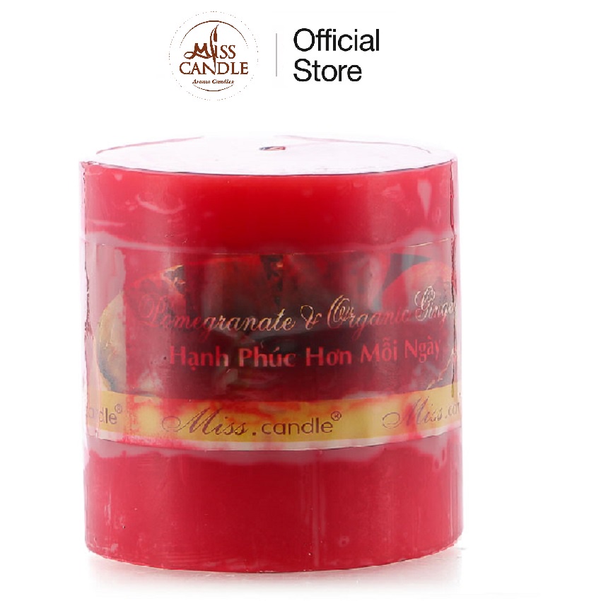 Nến thơm trụ tròn D6H6 Miss Candle MIC0826 6 x 6 cm (Chọn màu)