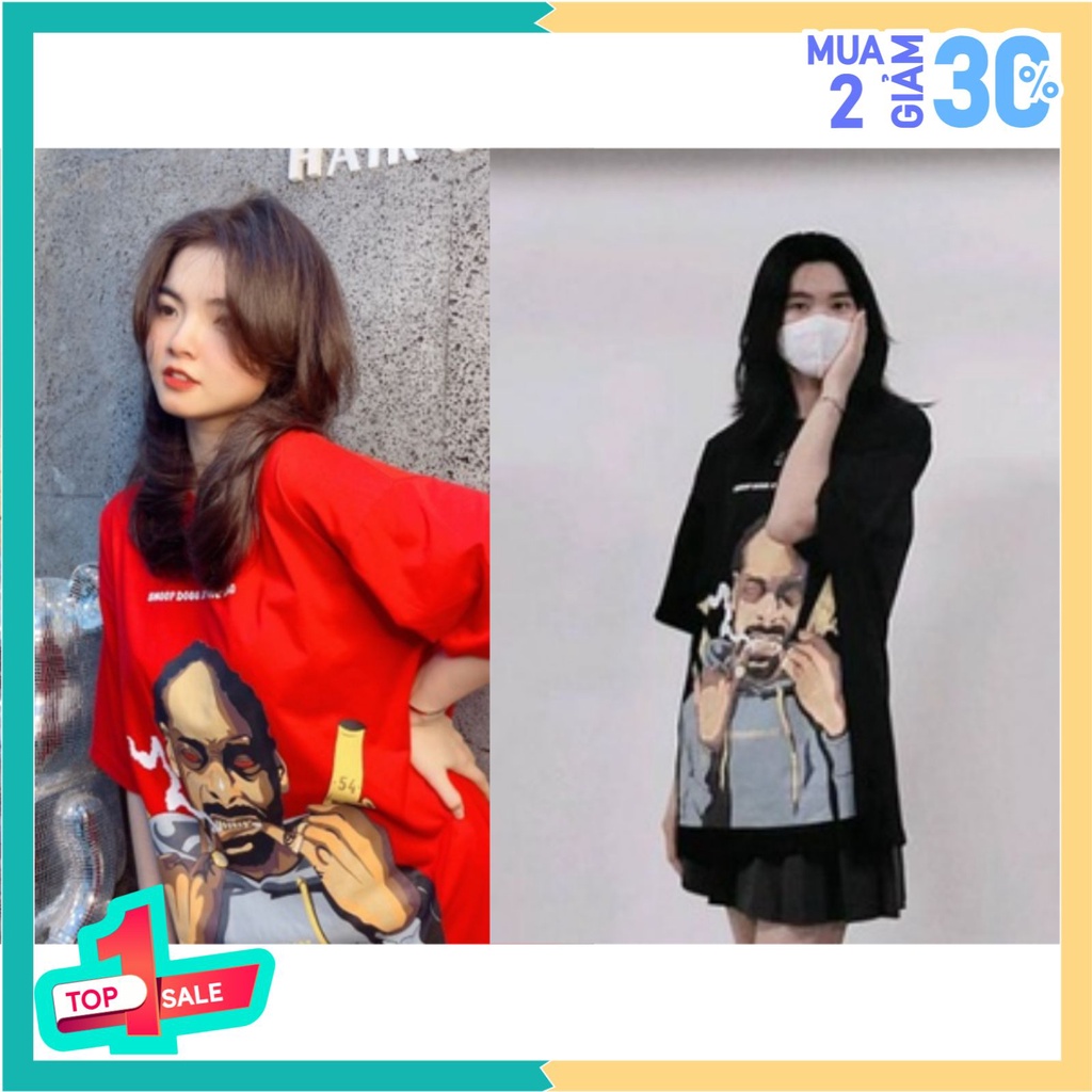 Áo thun nam nữ form rộng SnoopDog Buffeshopx, áo phông unisex tay lỡ basic thời trang teen | BigBuy360 - bigbuy360.vn