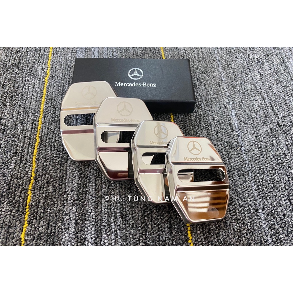 BỘ 4 ỐP CHỐT CỬA LOGO MERCEDES