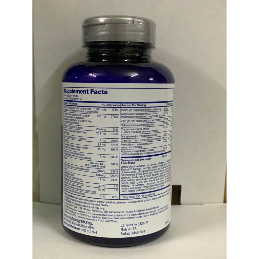 Viên Uống Bổ Não Focus Factor Nutrition For The Brain 180 viên - Mỹ