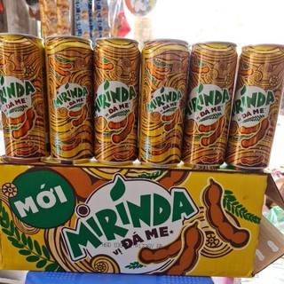 Mới Lốc 6 Lon Mirinda vị đá me