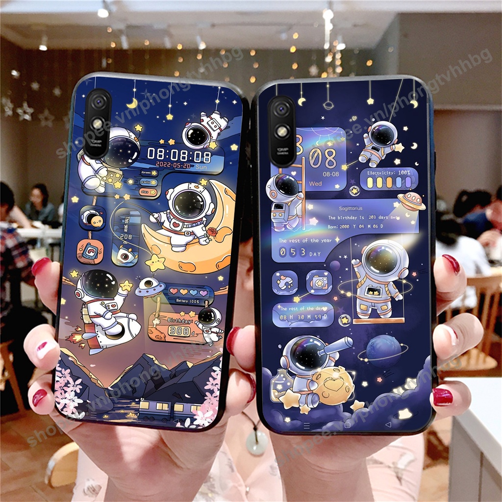 Ốp lưng Xiaomi Redmi 7A / 8A / 9A phi hành gia hoạt hình 3D cute giá rẻ