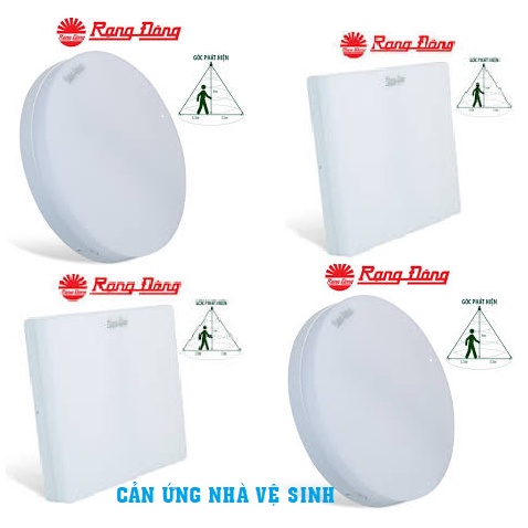 Đèn led ốp trần cảm biến chuyển động ánh sáng 18W Rạng Đông LN12.RAD 220/18W  ÁNH SÁNG TRẮNG-6500K