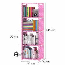 Kệ Sách Lắp Ghép 5 Tầng 4 NgănKS-5T (40 x 122 cm)