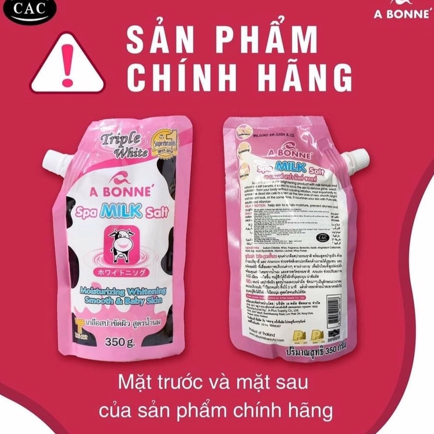 Muối Bò Abonne Thái Lan Dưỡng Trắng Da 350g