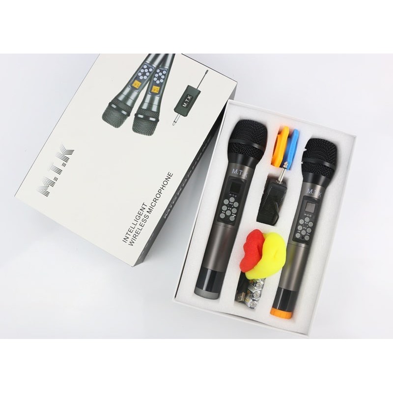Mic đôi không dây MTK sale sốc hát cực hay