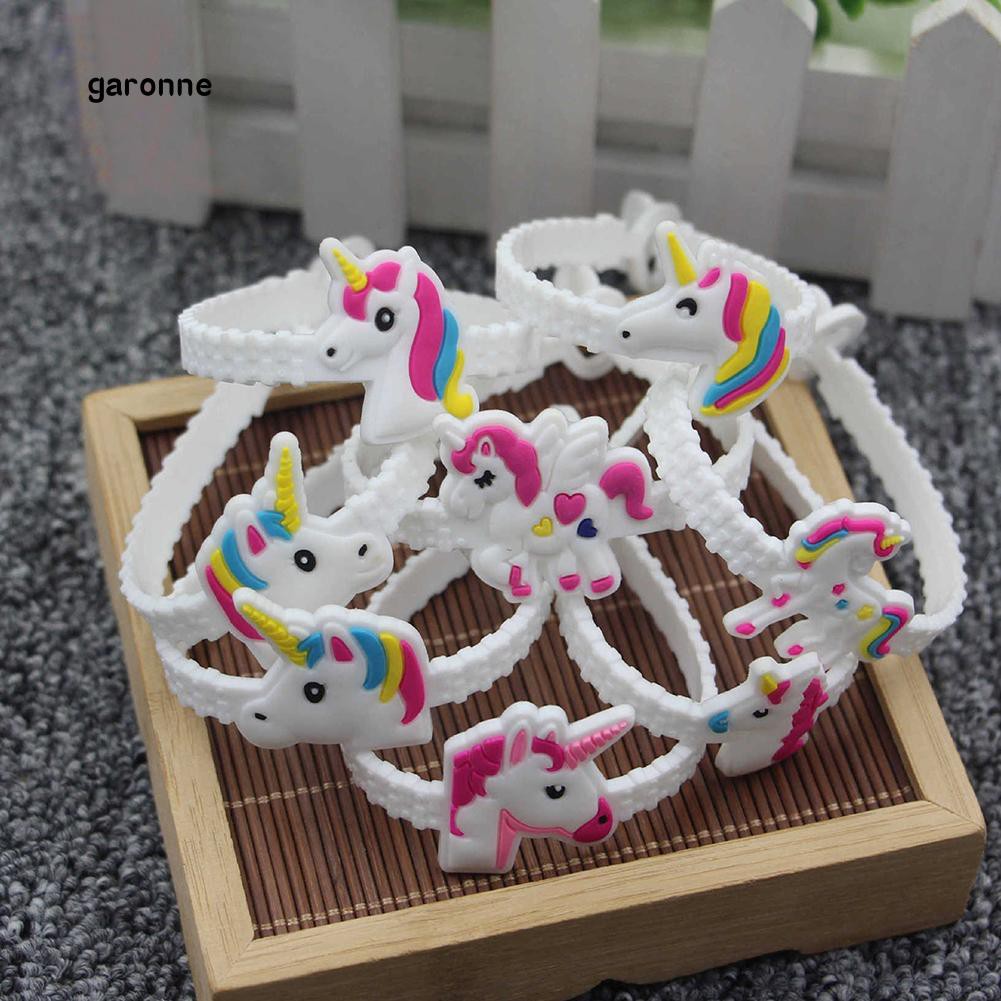 Set 5 Dây Đeo Tay Ghép Hình Ngựa Một Sừng Dễ Thương Cho Bé