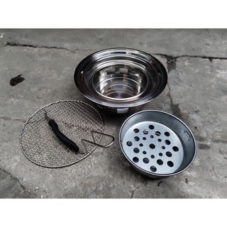 Bếp nướng than hoa âm bàn vỉ lưới inox (Ảnh sản phẩm thật 100%)