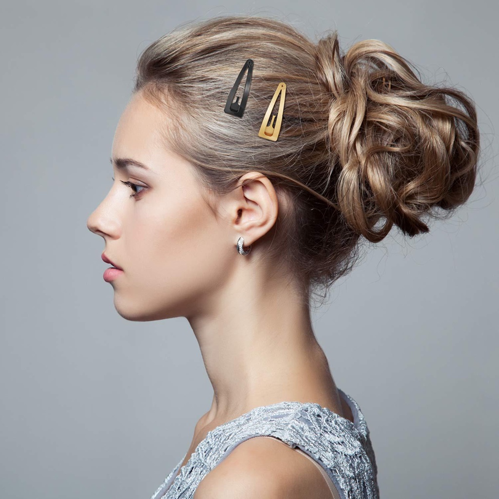 Kẹp Tóc Chống Trượt Bằng Kim Loại Chuyên Dụng Cho Salon