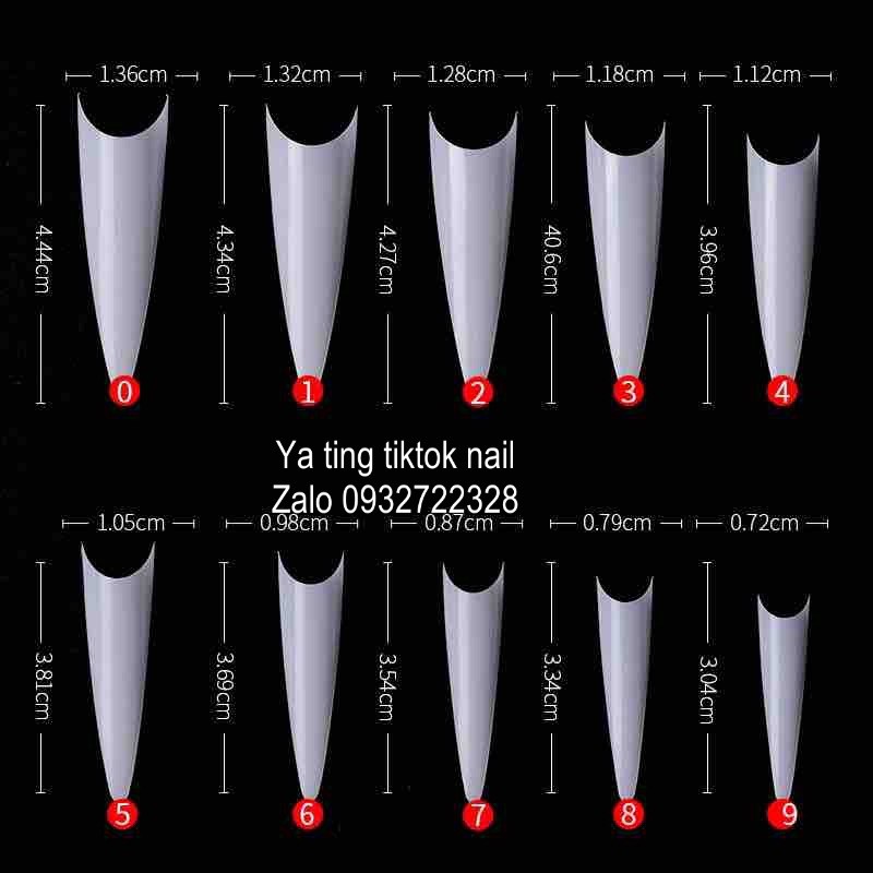 móng nối nhọn phon dài bịch