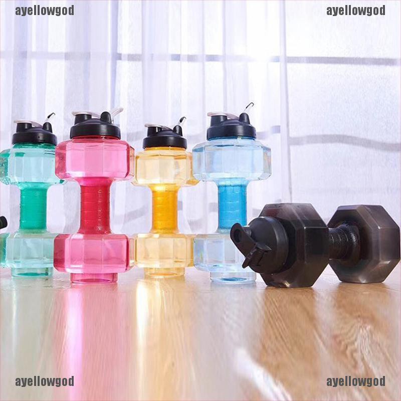 Bình nước thể thao hình quả tạ 2.2l