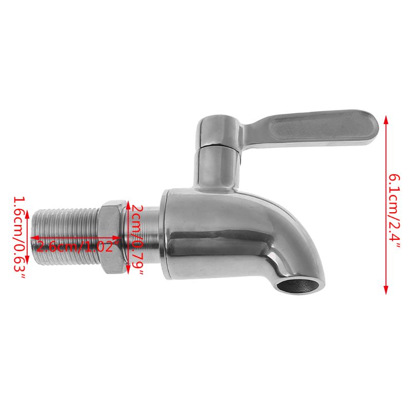 Vòi Rót Rượu Bằng Thép Không Gỉ M16
