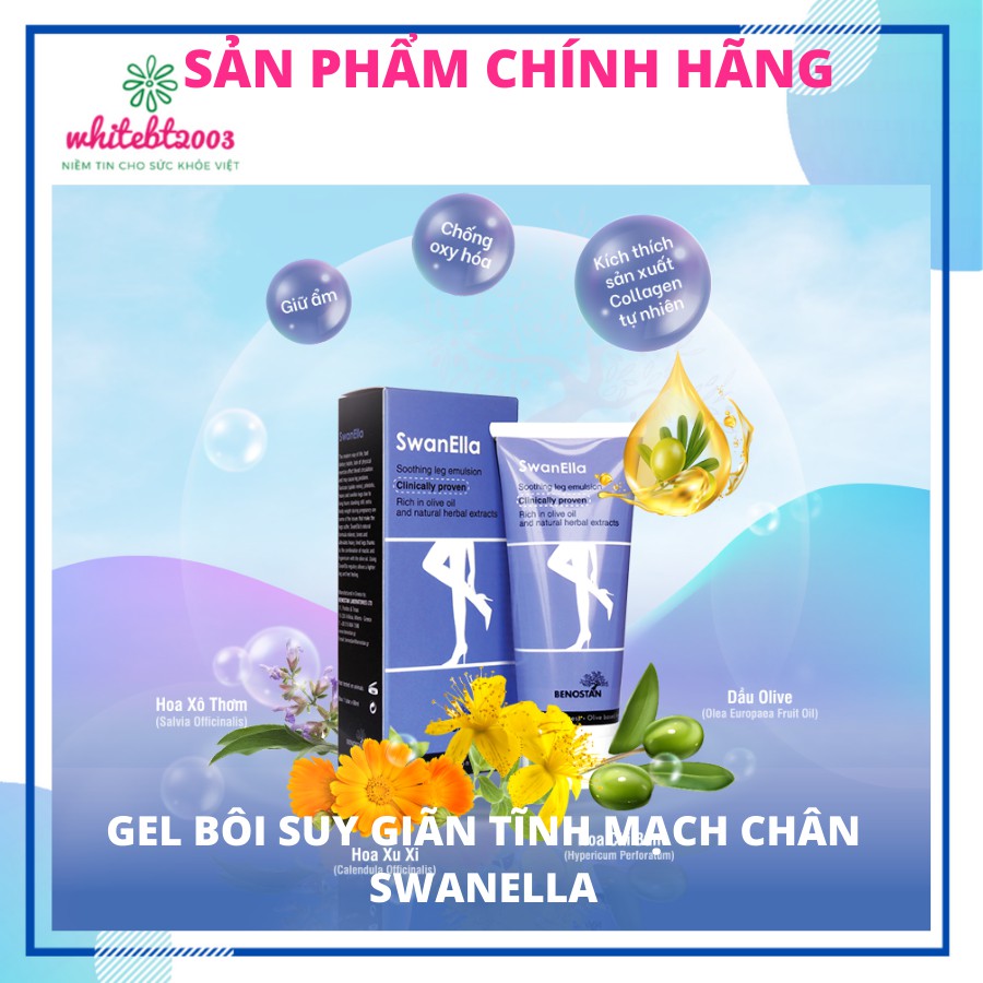 Gel bôi suy giãn tĩnh mạch chân SwanElla Châu Âu 60ml