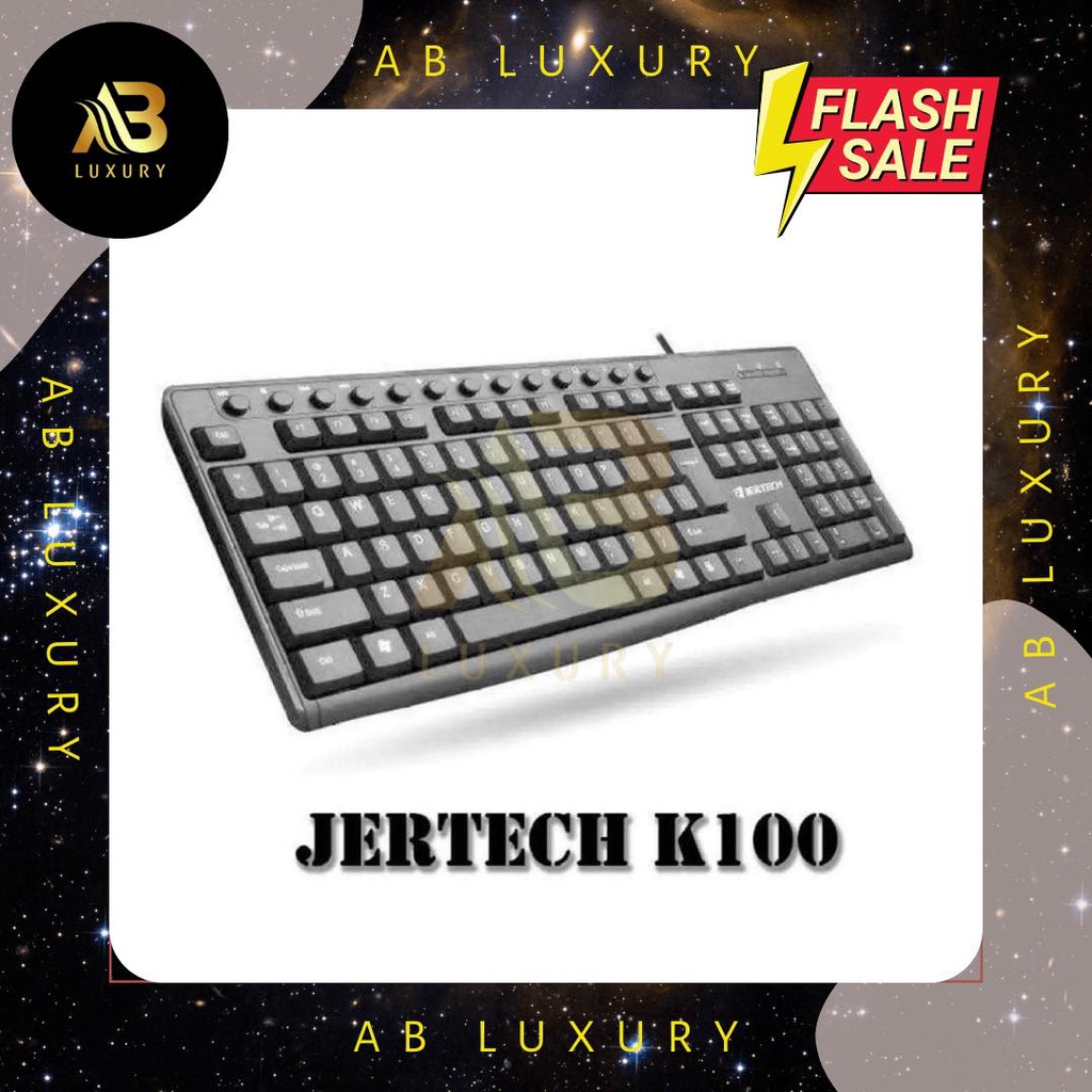 Bàn phím máy tính có dây JERTECH K100 chính hãng
