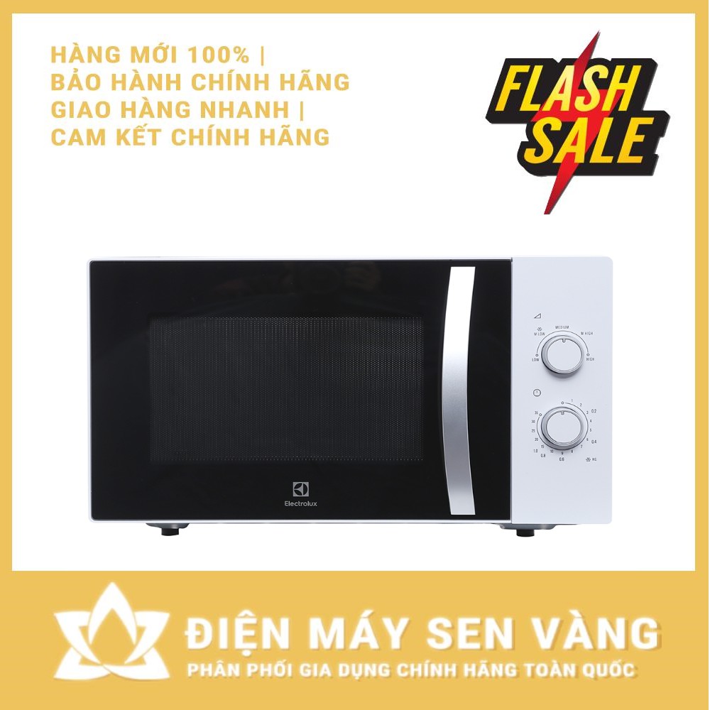 [SẢN PHẨM CHÍNH HÃNG] LÒ VI SÓNG KHÔNG NƯỚNG ELECTROLUX EMM2525MW 25L 1450W - ĐA CHỨC NĂNG NẤU - HẸN GIỜ (Màu trắng)