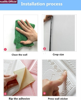 Miếng Dán Trang Trí Tường 3d Hình Gạch Ốp Độc Đáo