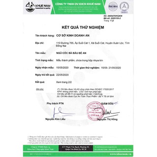 Ngũ cốc bà Bầu Bé An