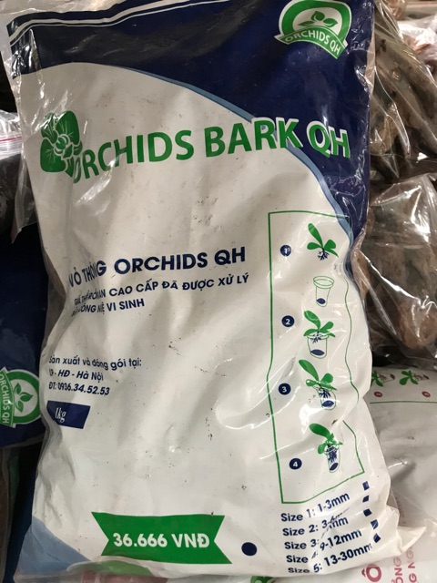 Vỏ thông trồng Lan - gói 1kg