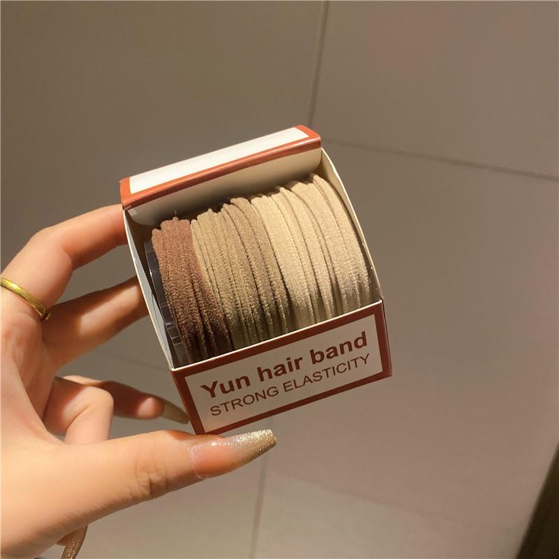 PVN49176 Bộ 5 Dây Buộc Tóc Cao Su Co Giãn Không Đau Đơn Giản Dành Cho Nữ Giá Rẻ