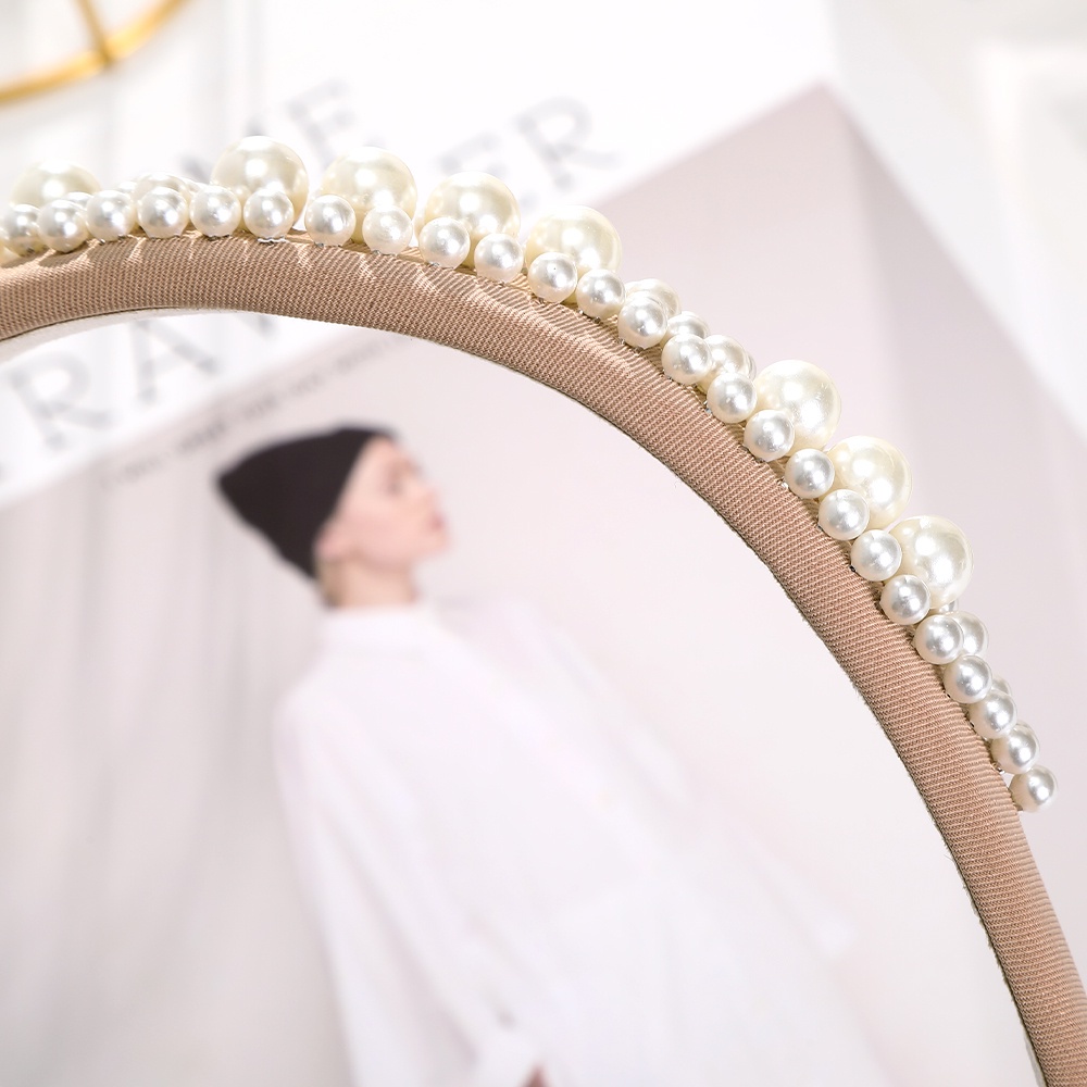 Mới Băng Đô Cài Tóc Đính Ngọc Trai Nhân Tạo Xinh Xắn Cho Nữ