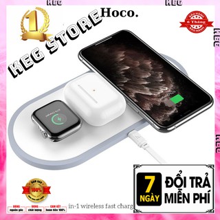 Đế Sạc Nhanh Không Dây Hoco CW24 10W - 3 in 1