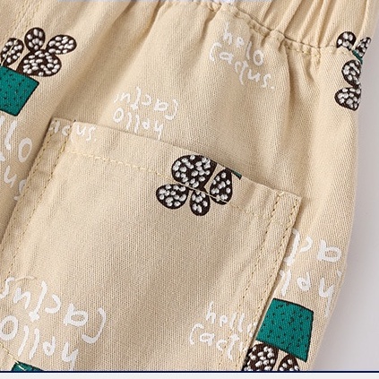 Quần short Soffny cotton màu trơn mềm mại thời trang cho bé