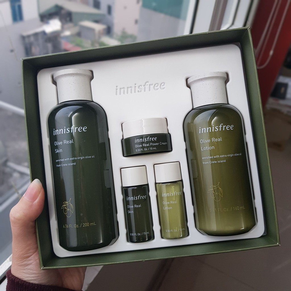 SALE Set Dưỡng Da Olive – Innisfree Olive Real Special Ex. Care 2 Set