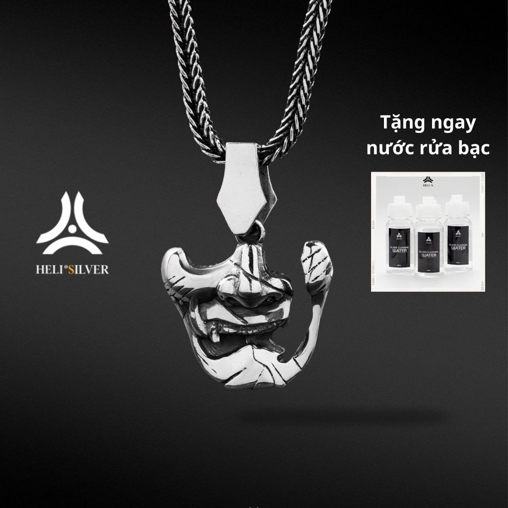 Mặt dây chuyền bạc nam, nữ HeliSilver GHOST BUSHIDO Helios Original S925 DCBN068
