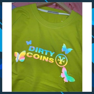 Áo thun phản quang Dirty Coin bướm