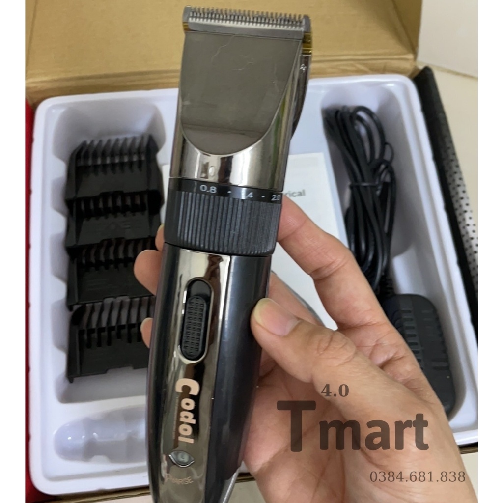 Tông đơ cắt tóc hàn quốc Codol 531 tặng bộ kéo cắt tỉa tiện dụng cho gia đình - Bmart4.0