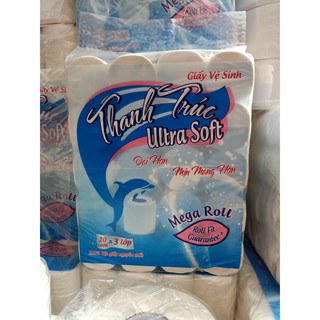 Giấy vệ sinh thanh trúc 20 cuộn không lõi x 3 lớp