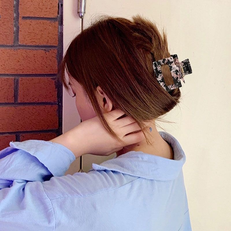 Kẹp Tóc Hình Vuông Cao Cấp, Kẹp Càng Cua Vuông